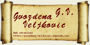 Gvozdena Veljković vizit kartica